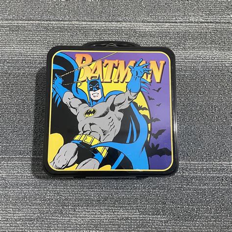 vintage metal batman lunch box|vintage batman lunch box.